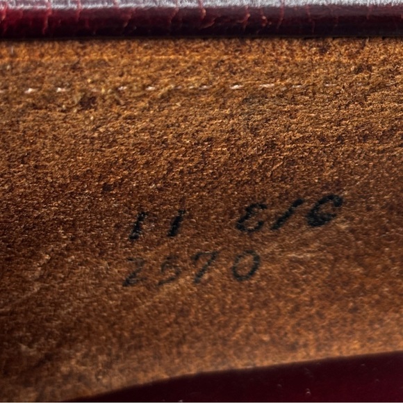 Hanover Handsewn Penny Loafer size 11 Burgundy Leather Dress Shoe Made In USA main image 9